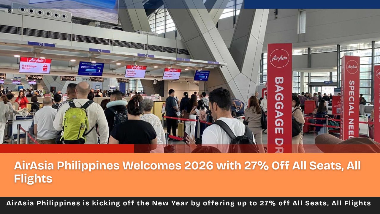 AirAsia Philippines Welcomes 2026 with a 27% Off Sale on Domestic and International Seats